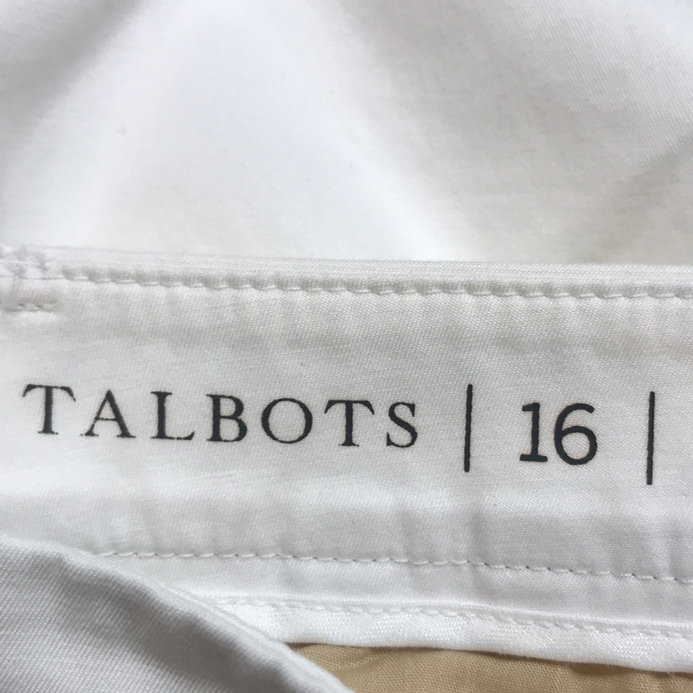 TALBOTS White Straight-Leg Chino💕 - Picture 7 of 11